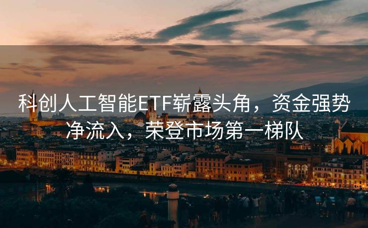 科创人工智能ETF崭露头角，资金强势净流入，荣登市场第一梯队