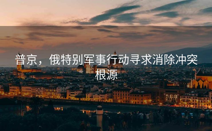 普京，俄特别军事行动寻求消除冲突根源