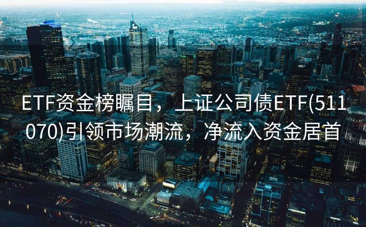 ETF资金榜瞩目，上证公司债ETF(511070)引领市场潮流，净流入资金居首