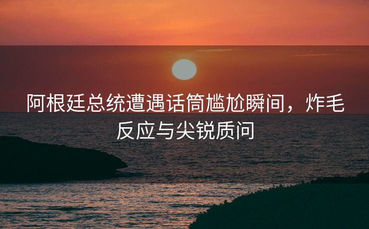 阿根廷总统遭遇话筒尴尬瞬间，炸毛反应与尖锐质问