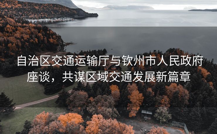自治区交通运输厅与钦州市人民政府座谈，共谋区域交通发展新篇章